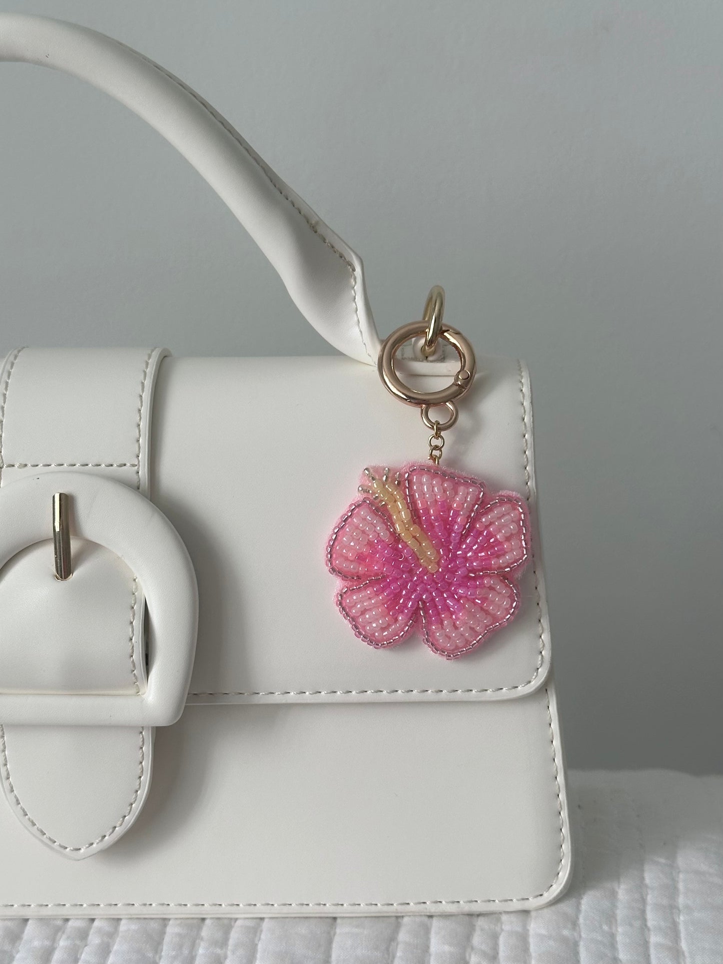Hibiscus Bag Charm