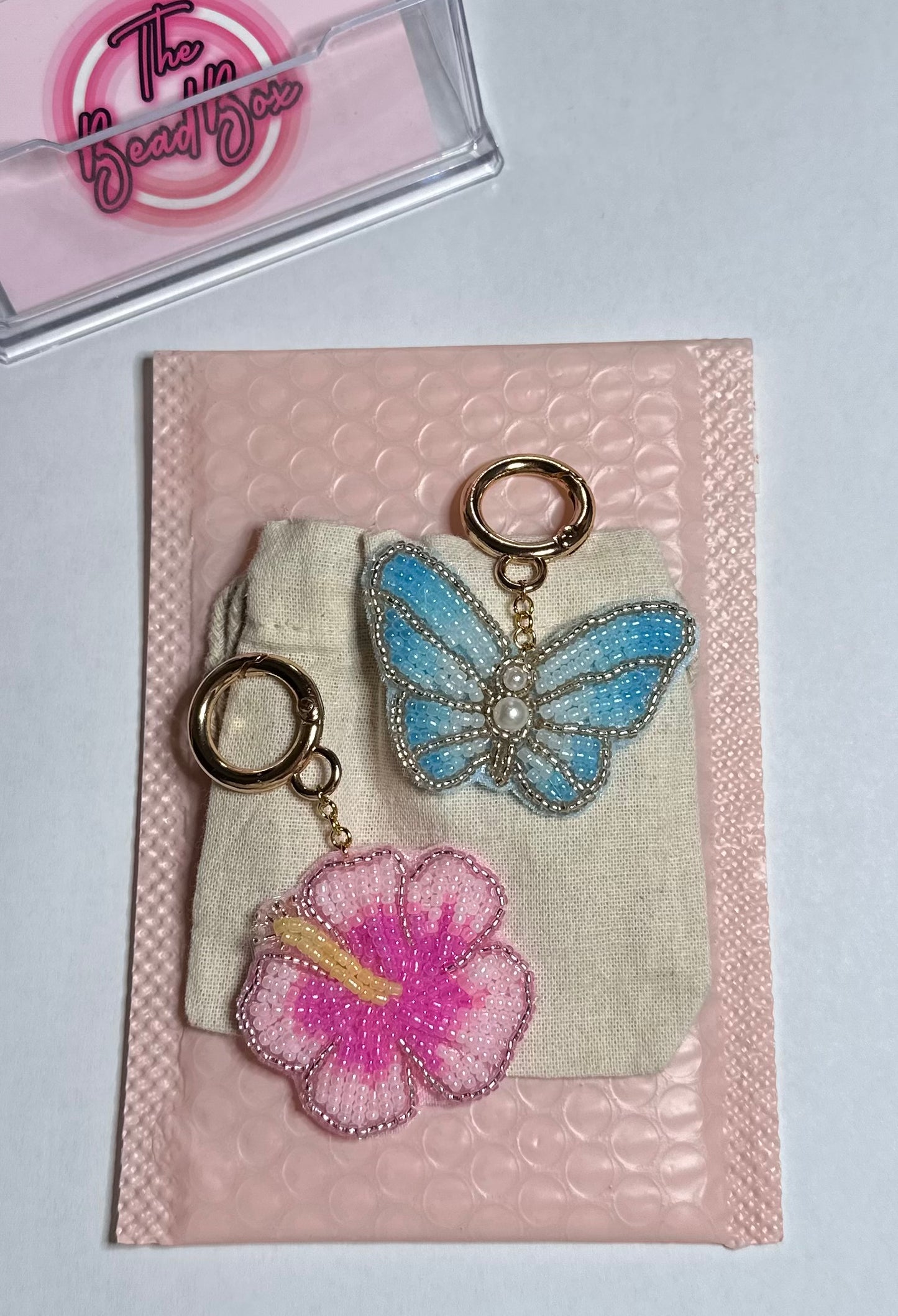 Blue Butterfly Bag Charm
