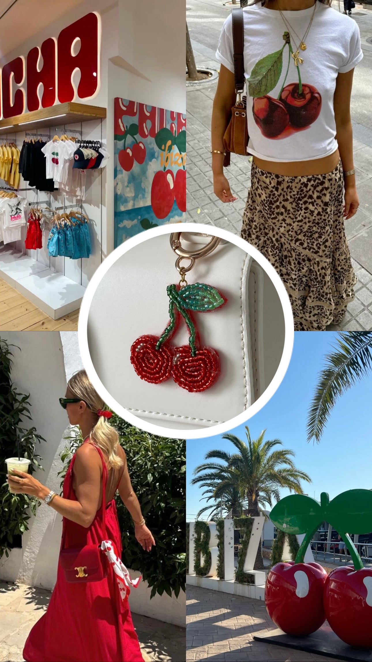 Cherry Bag Charm