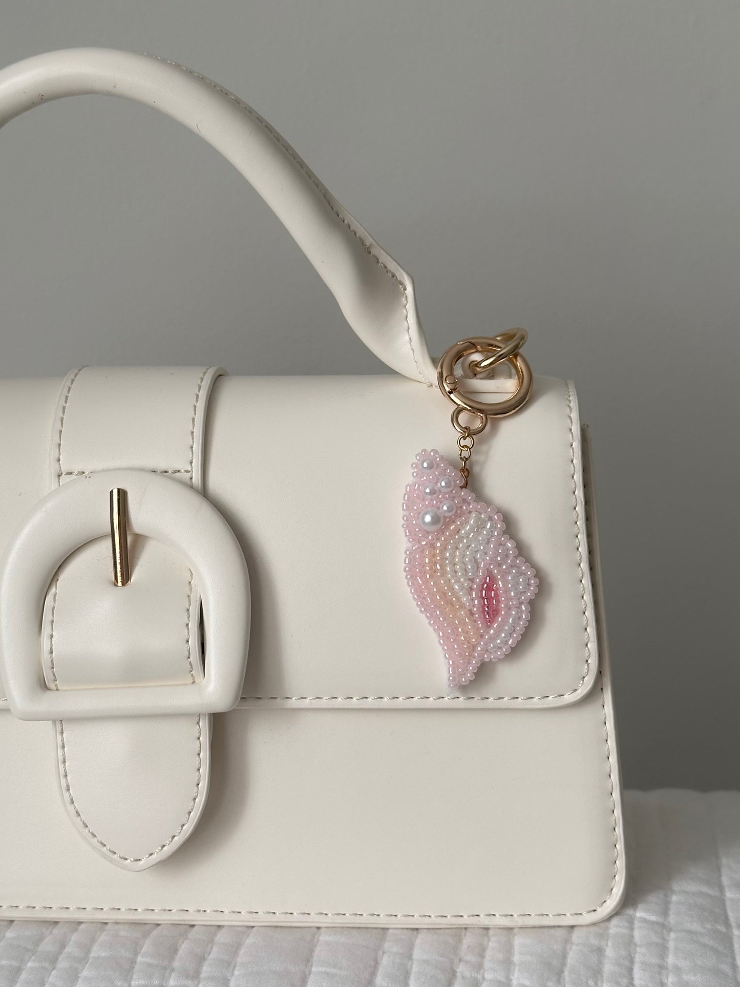 Conch Shell Bag Charm