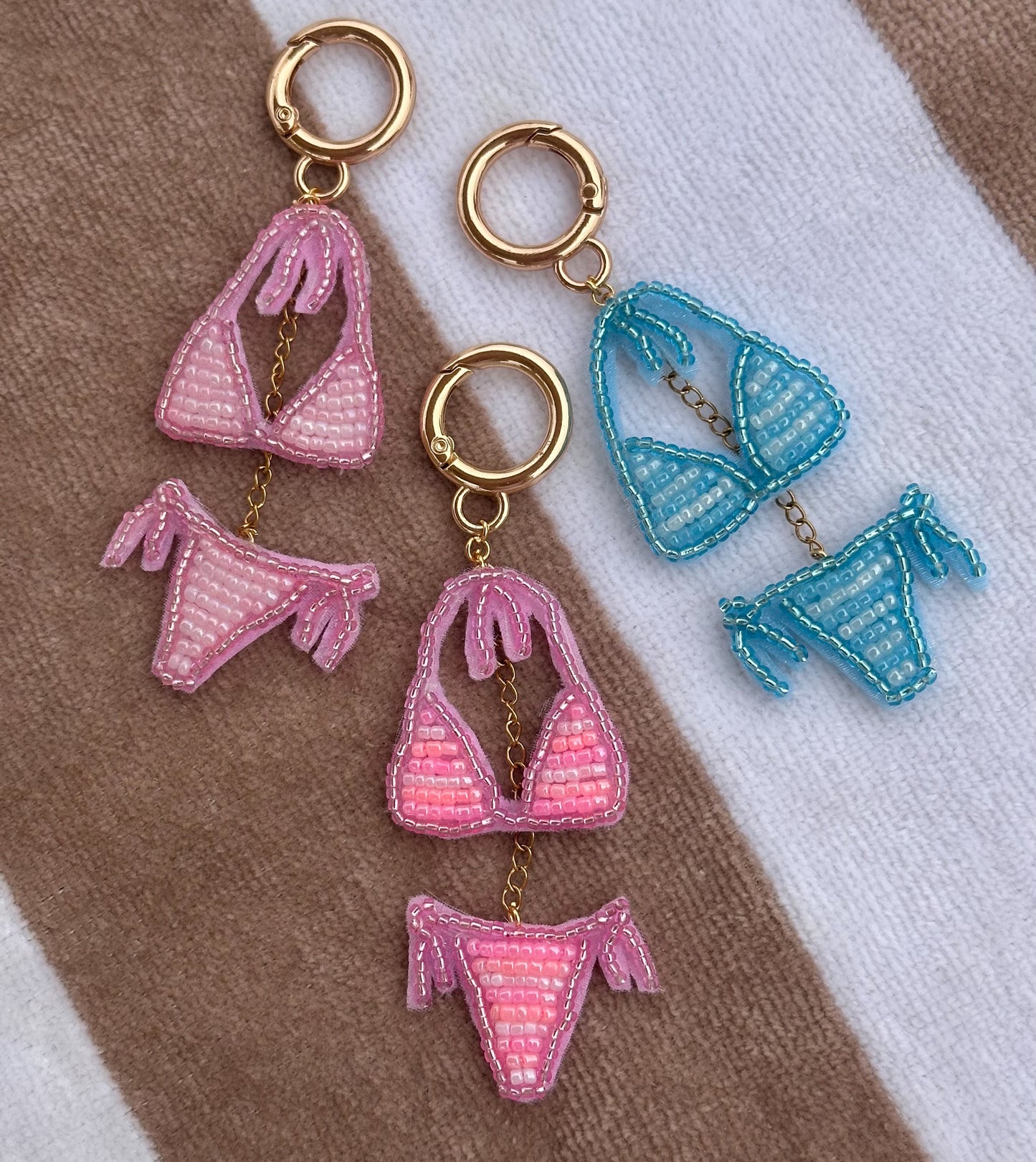 Pink Bikini Bag Charm
