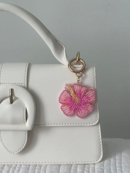 Hibiscus Bag Charm