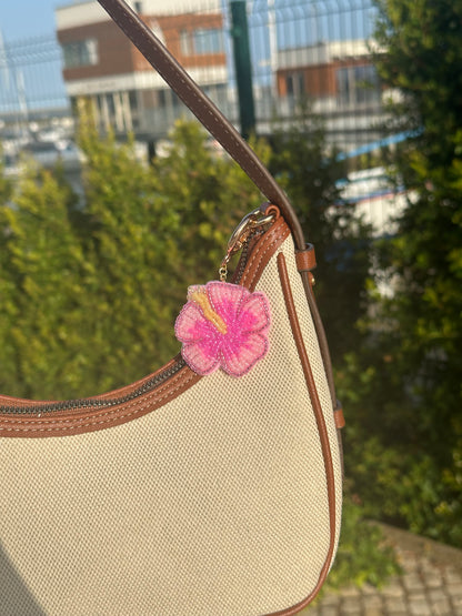 Hibiscus Bag Charm