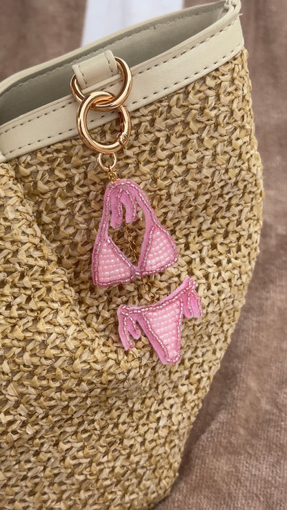 Pink Bikini Bag Charm
