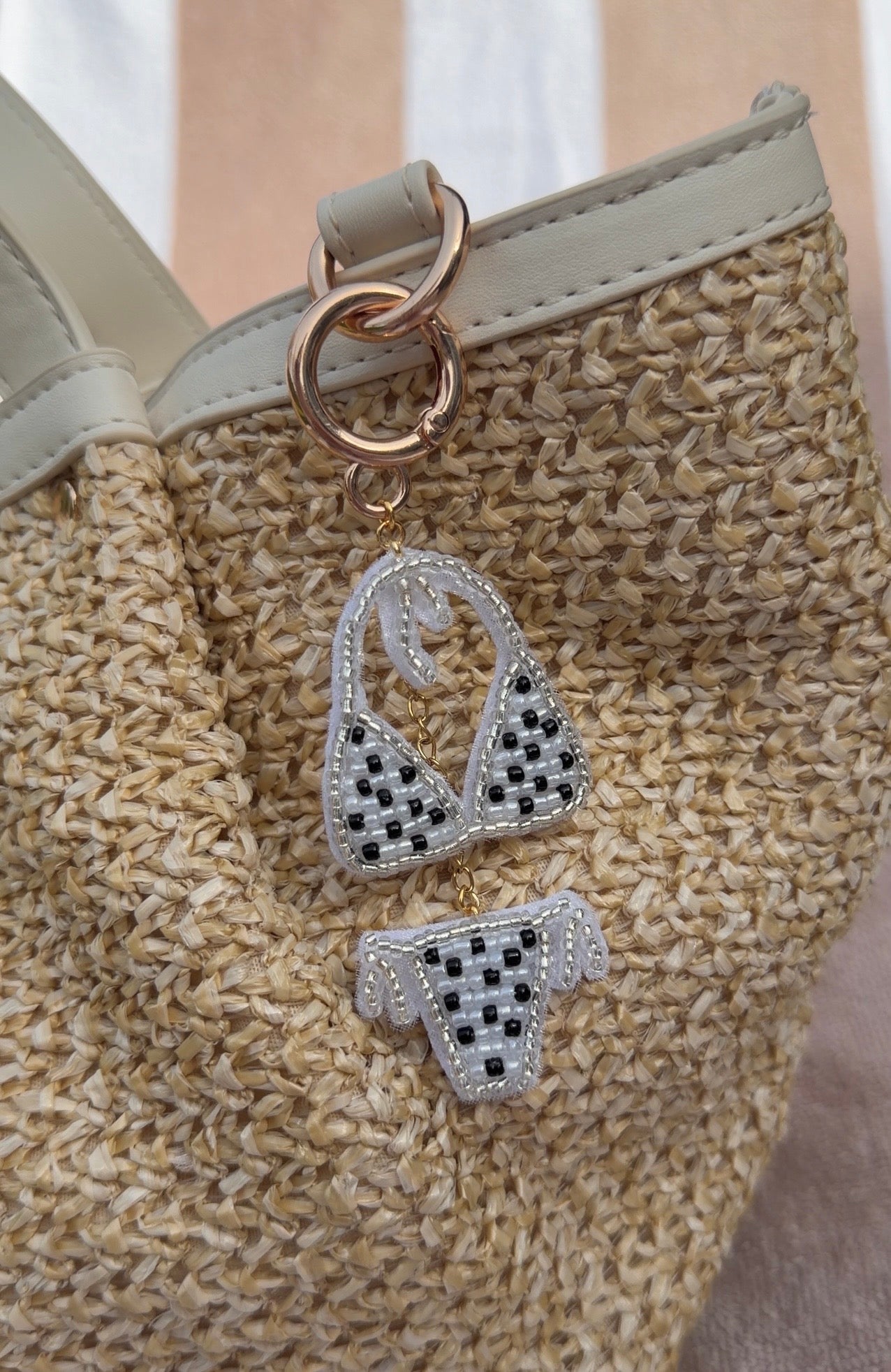 Polka Dot Bikini Bag Charm