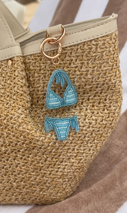 Blue Bikini Bag Charm