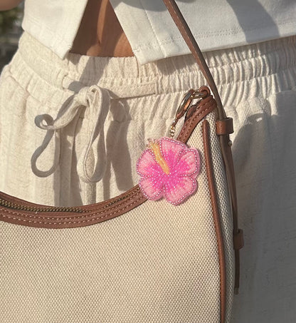 Hibiscus Bag Charm