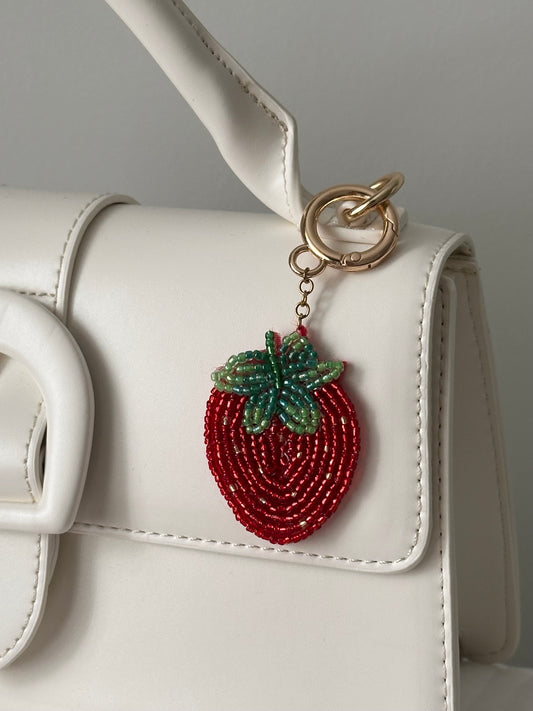 Strawberry Bag Charm