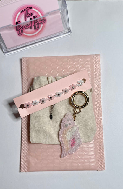 Conch Shell Bag Charm