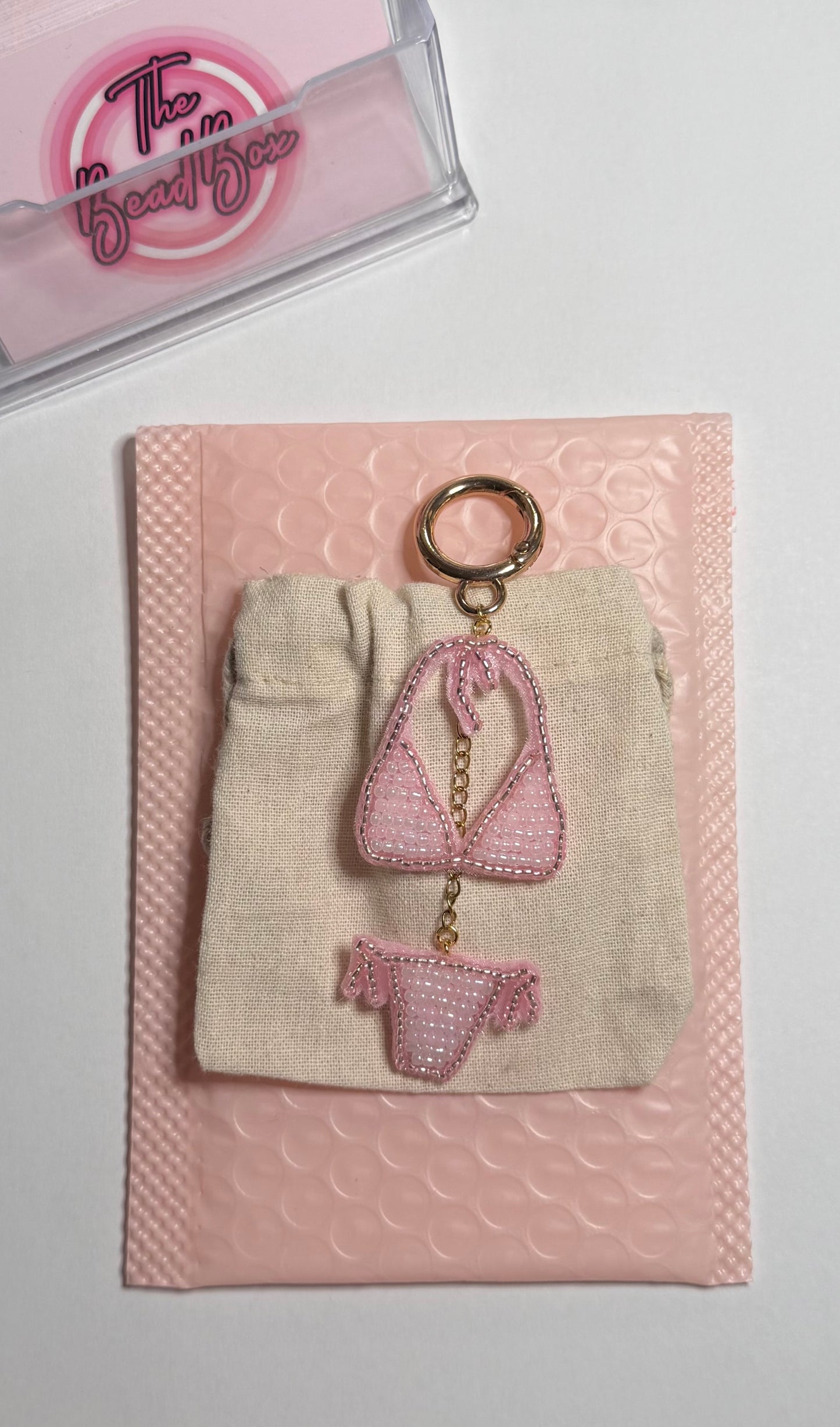 Pink Bikini Bag Charm