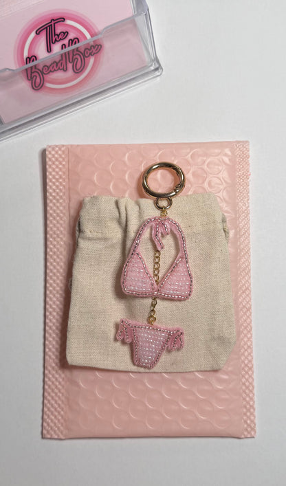 Pink Bikini Bag Charm