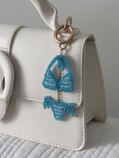 Blue Bikini Bag Charm