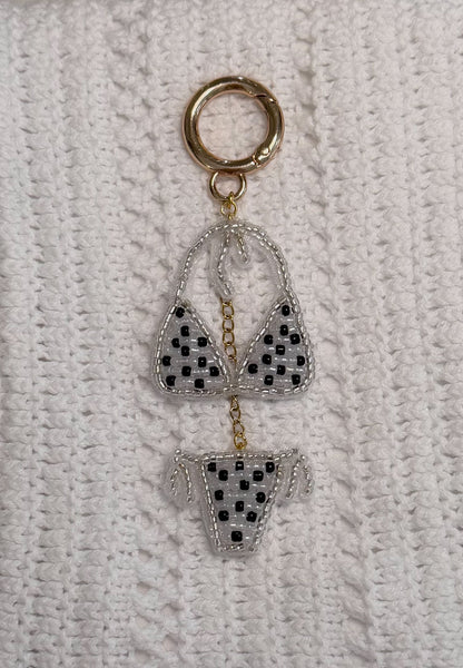 Polka Dot Bikini Bag Charm