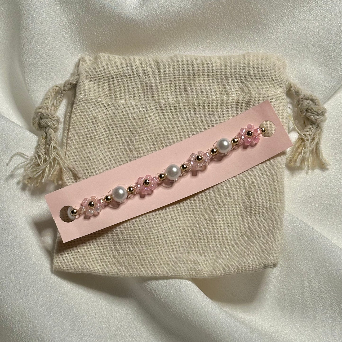 Pink Gemstone Bracelet