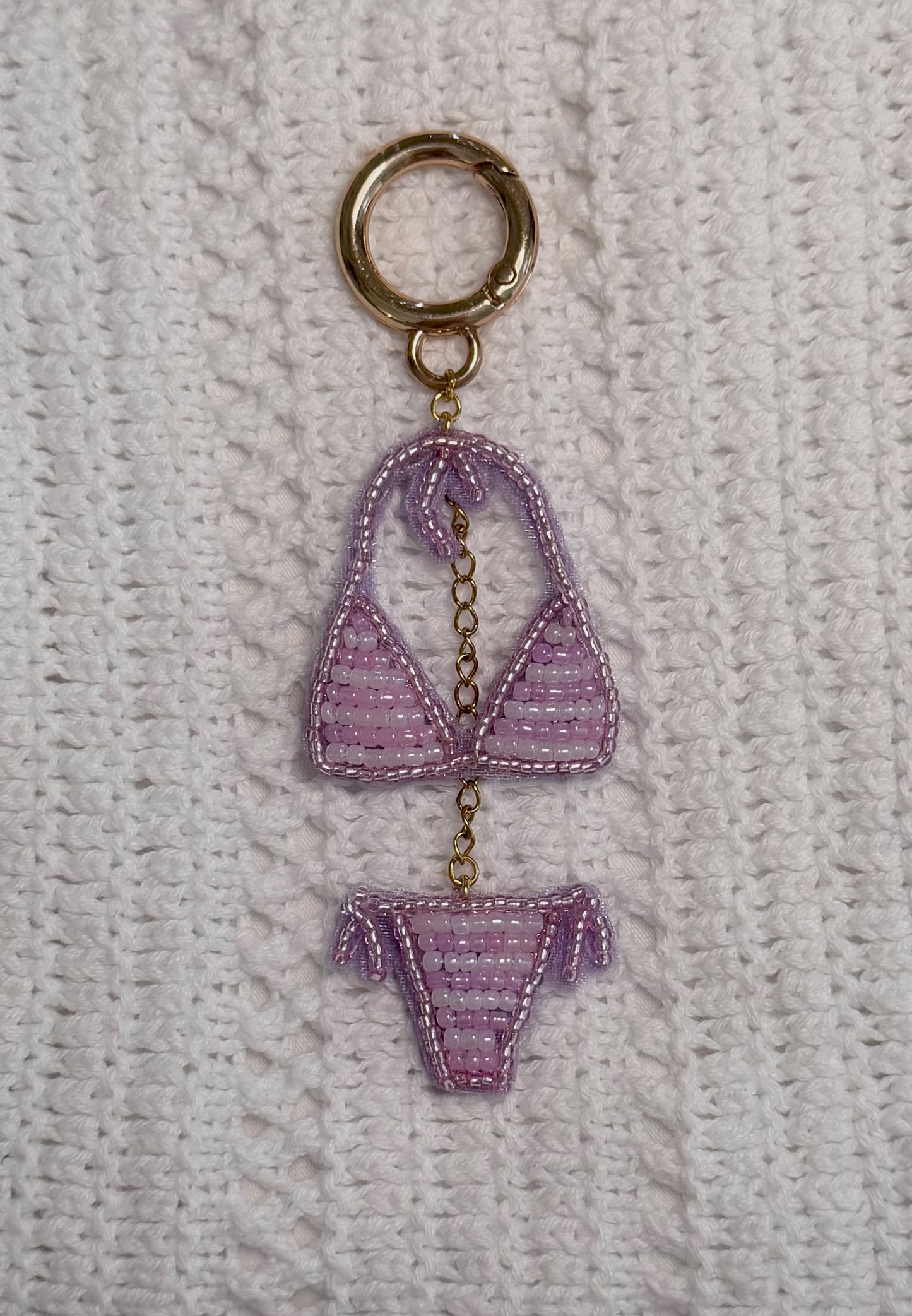 Lilac Bikini Bag Charm