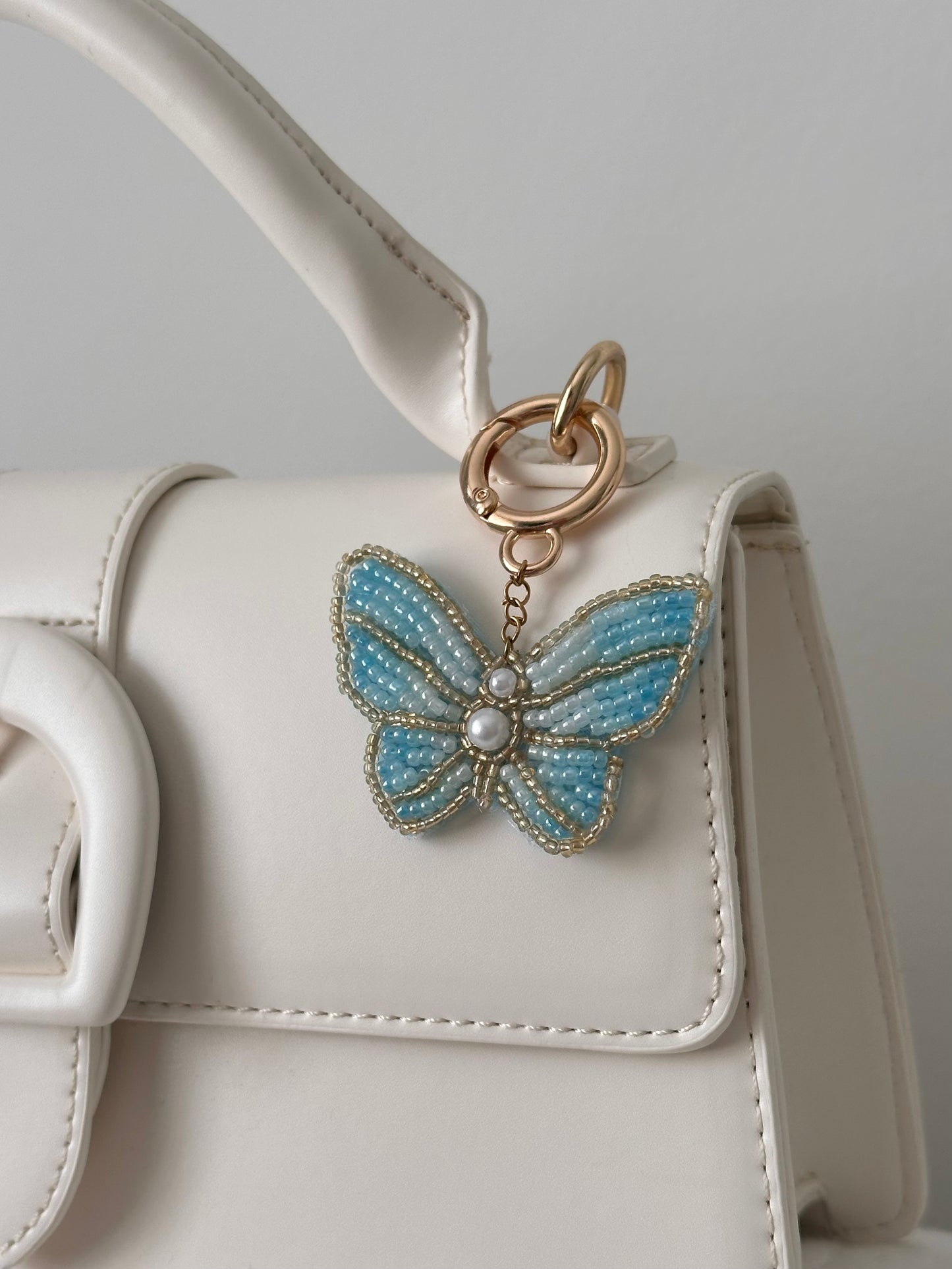 Blue Butterfly Bag Charm