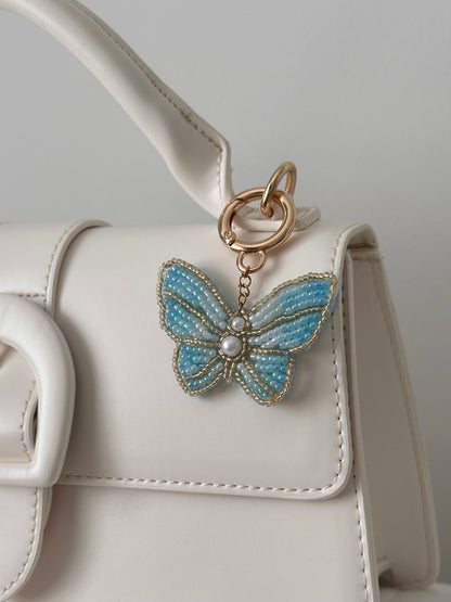 Blue Butterfly Bag Charm