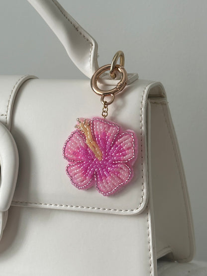 Hibiscus Bag Charm