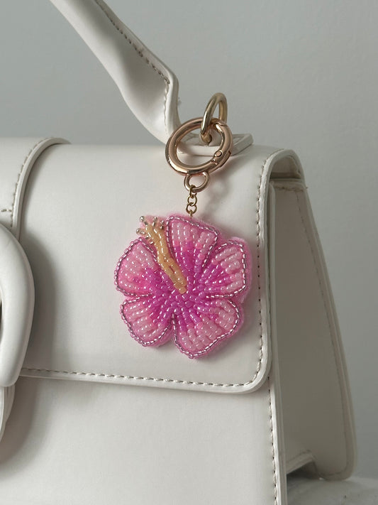 Hibiscus Bag Charm