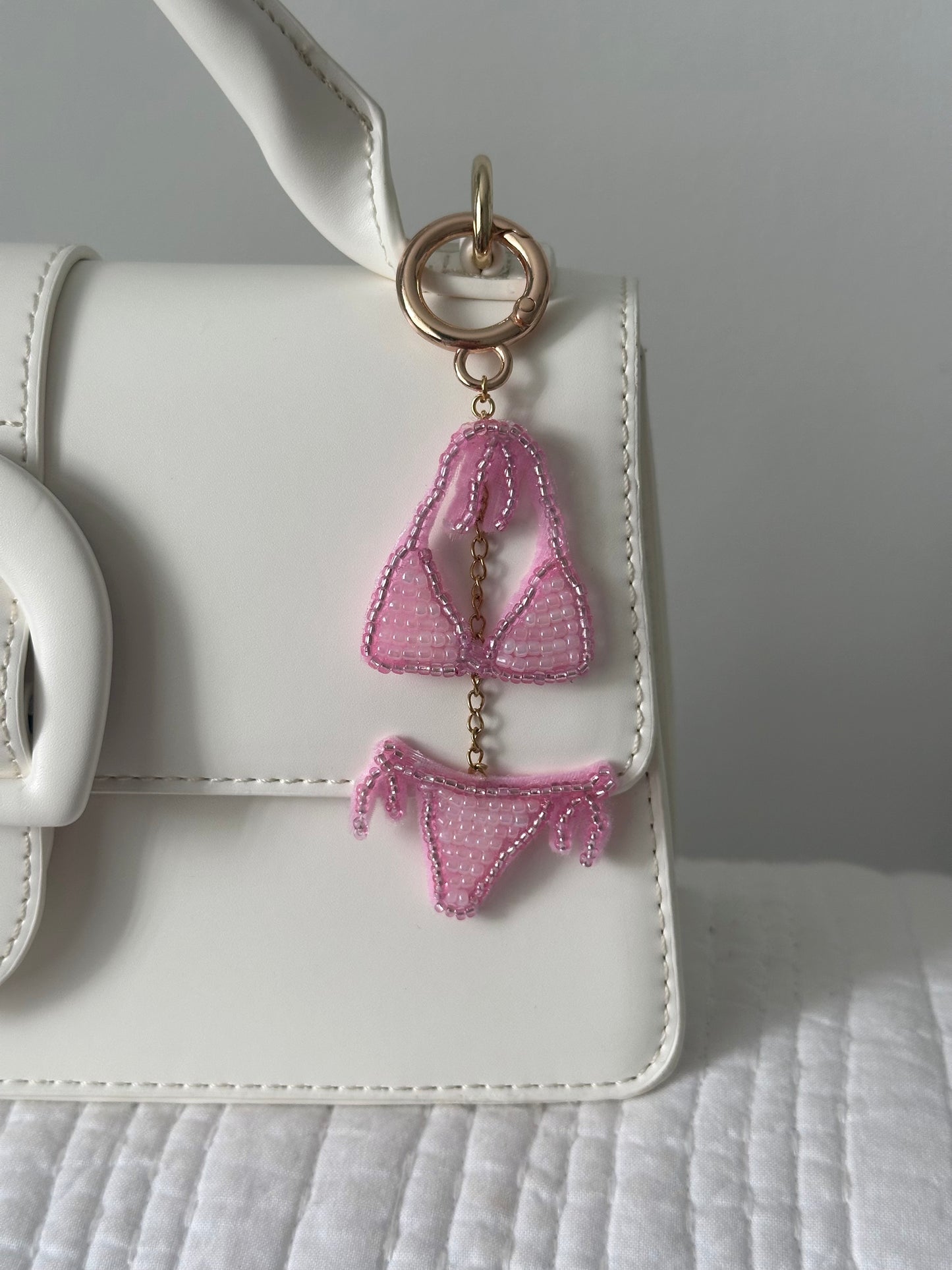 Pink Bikini Bag Charm