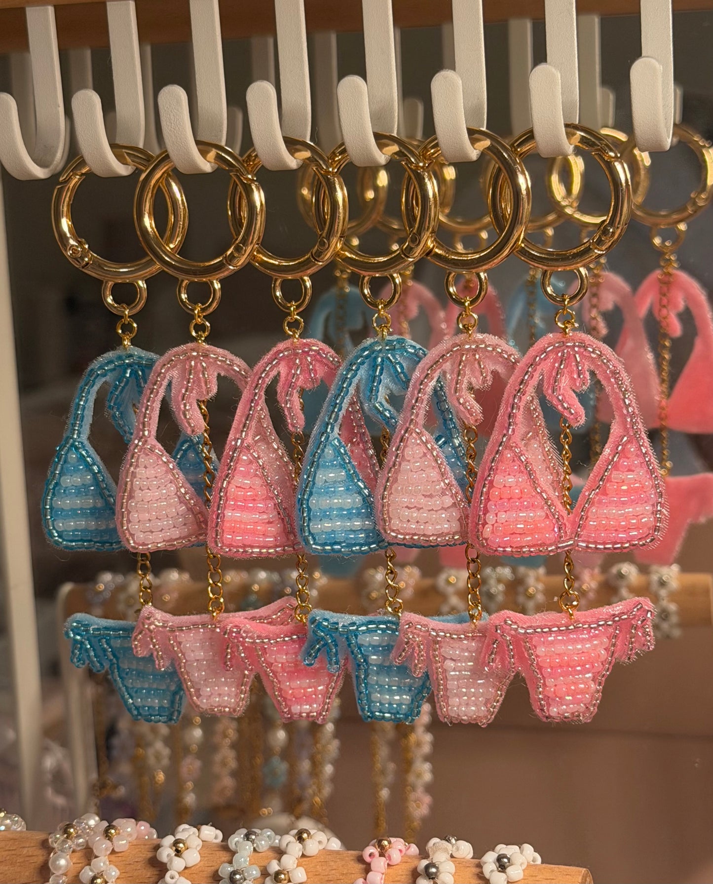 Blue Bikini Bag Charm