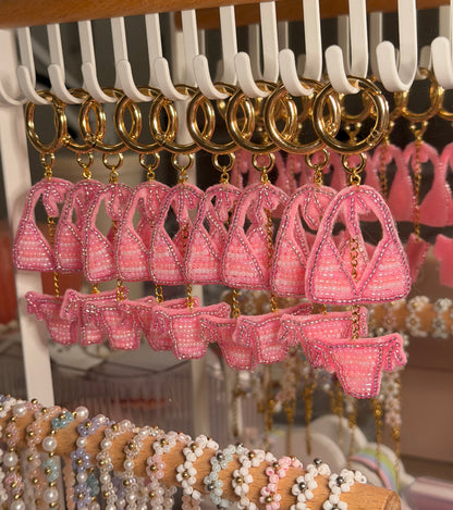 Pink & Orange Bag Charm