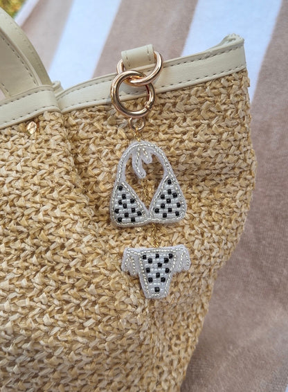 Polka Dot Bikini Bag Charm