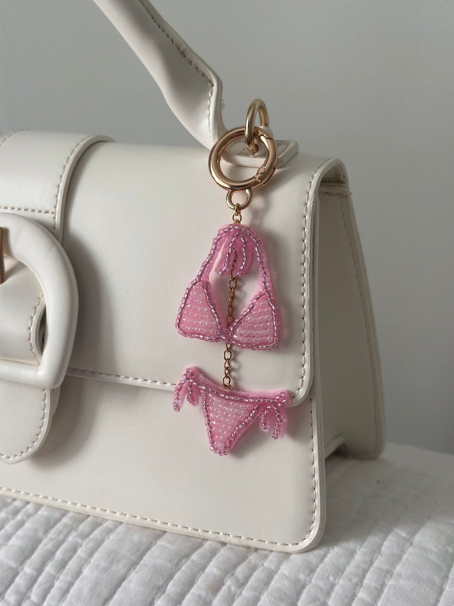 Pink Bikini Bag Charm