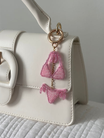 Pink Bikini Bag Charm