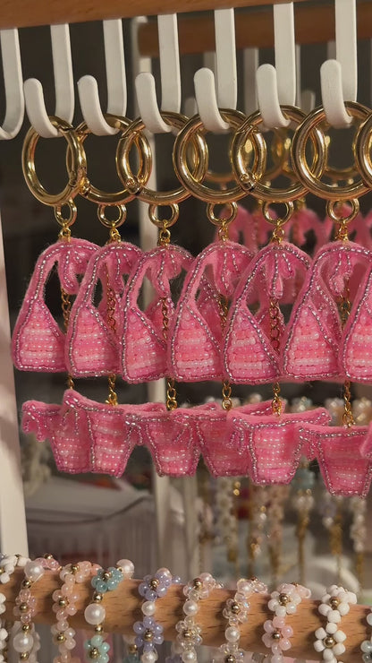 Pink & Orange Bag Charm